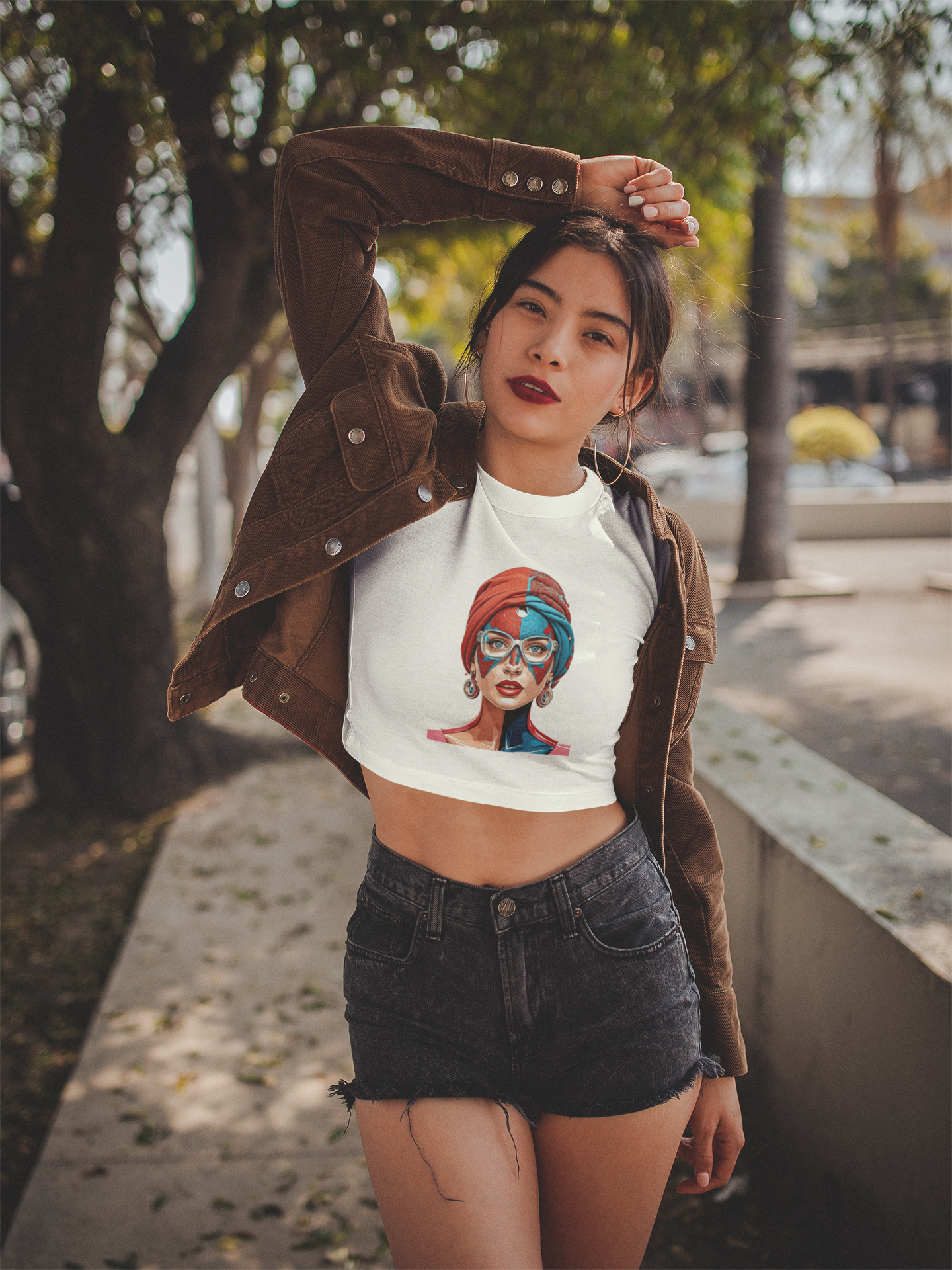 Trendy Graphic Crop Top for Women
