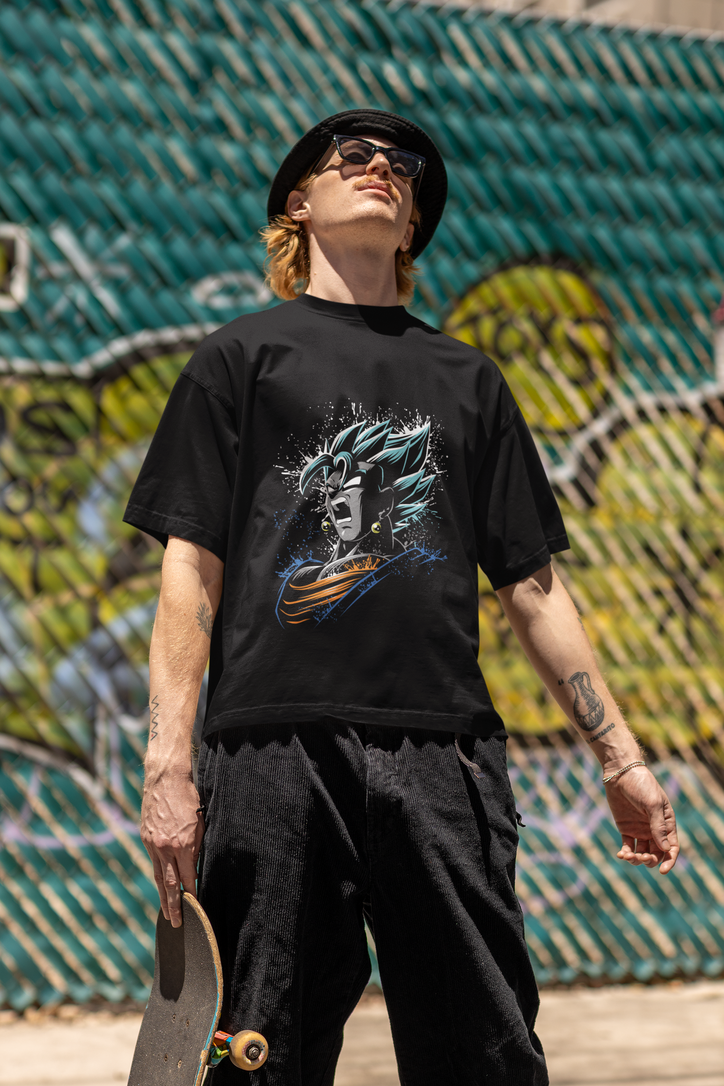 Epic Anime Fusion Graphic Oversized T-Shirt