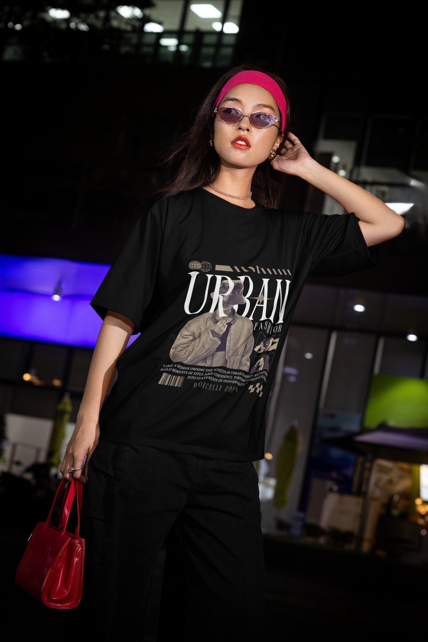 Urban Fashion Graphic Oversized Women T-Shirt