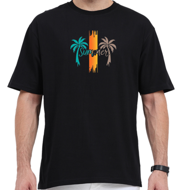 Summer Vibes Graphic Oversized T-Shirt