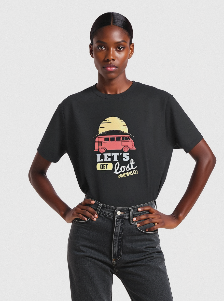 Vintage Camper Adventure Graphic Unisex T-Shirt