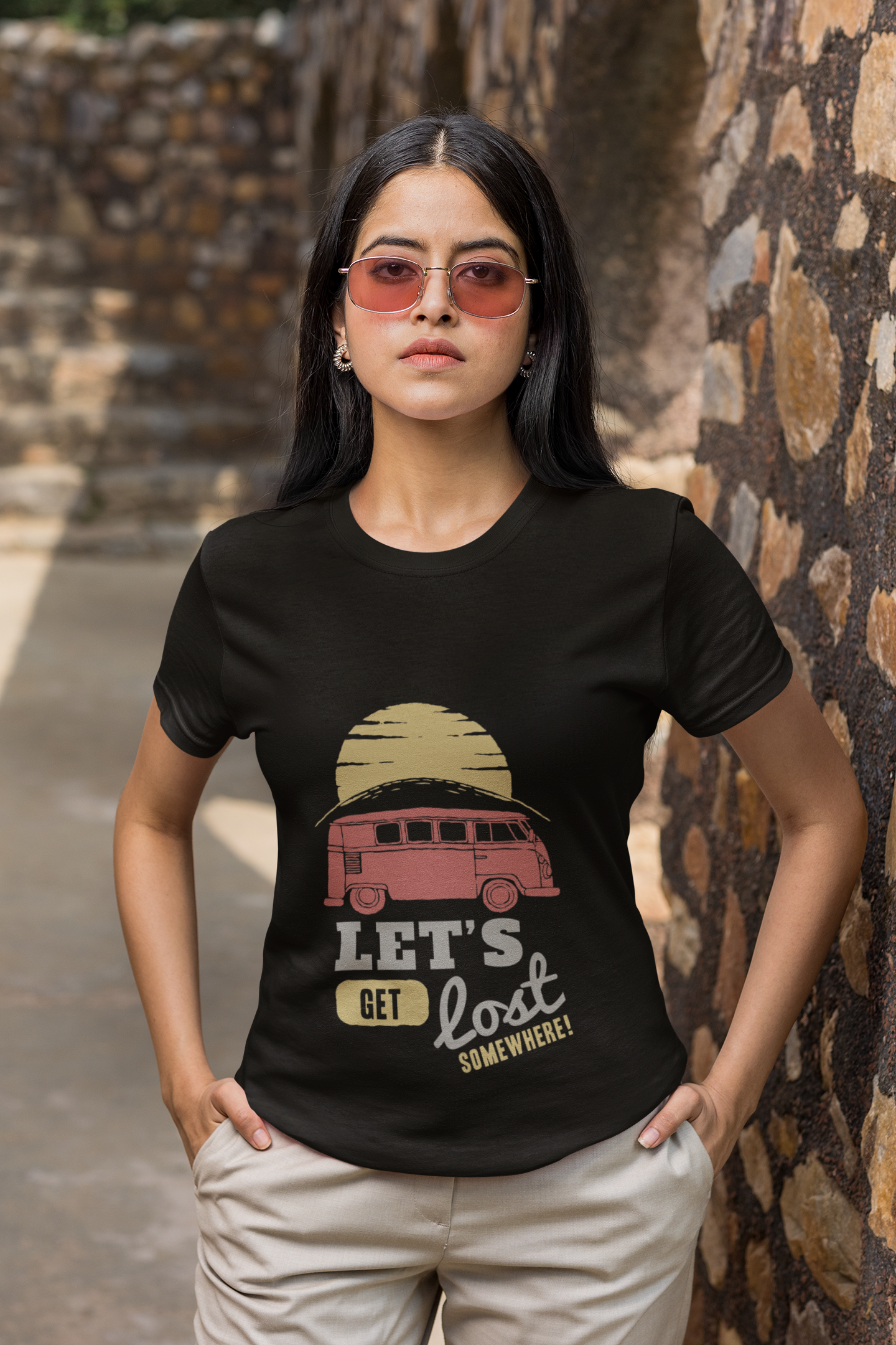 Vintage Camper Adventure Graphic Unisex T-Shirt