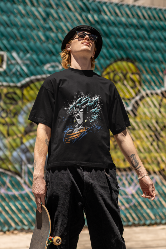 Epic Anime Fusion Graphic Oversized T-Shirt