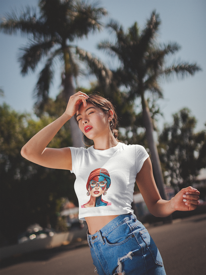 Trendy Graphic Crop Top for Women