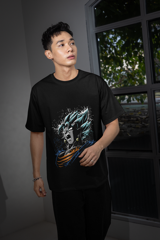 Epic Anime Fusion Graphic Oversized T-Shirt