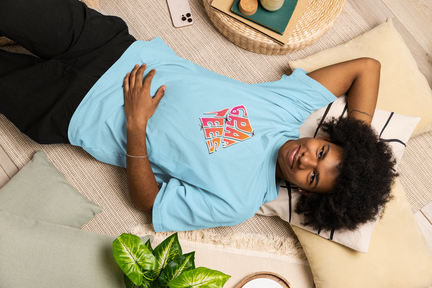 Blessed Angelic Graphic Unisex Oversized T-Shirt
