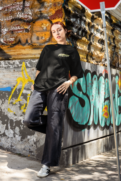 Floral Graphic Oversized Women’s T-Shirt
