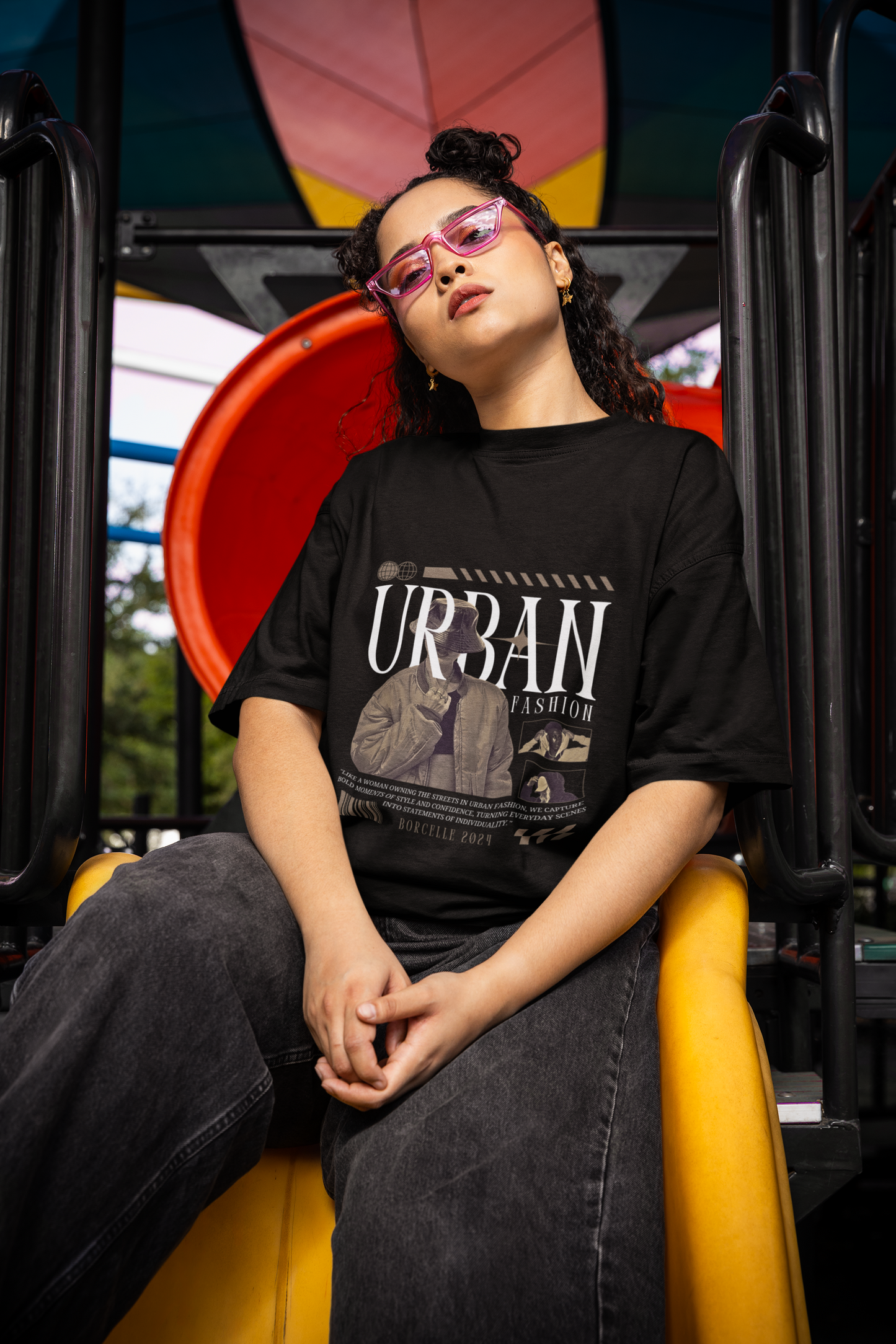 Urban Fashion Graphic Oversized Women T-Shirt
