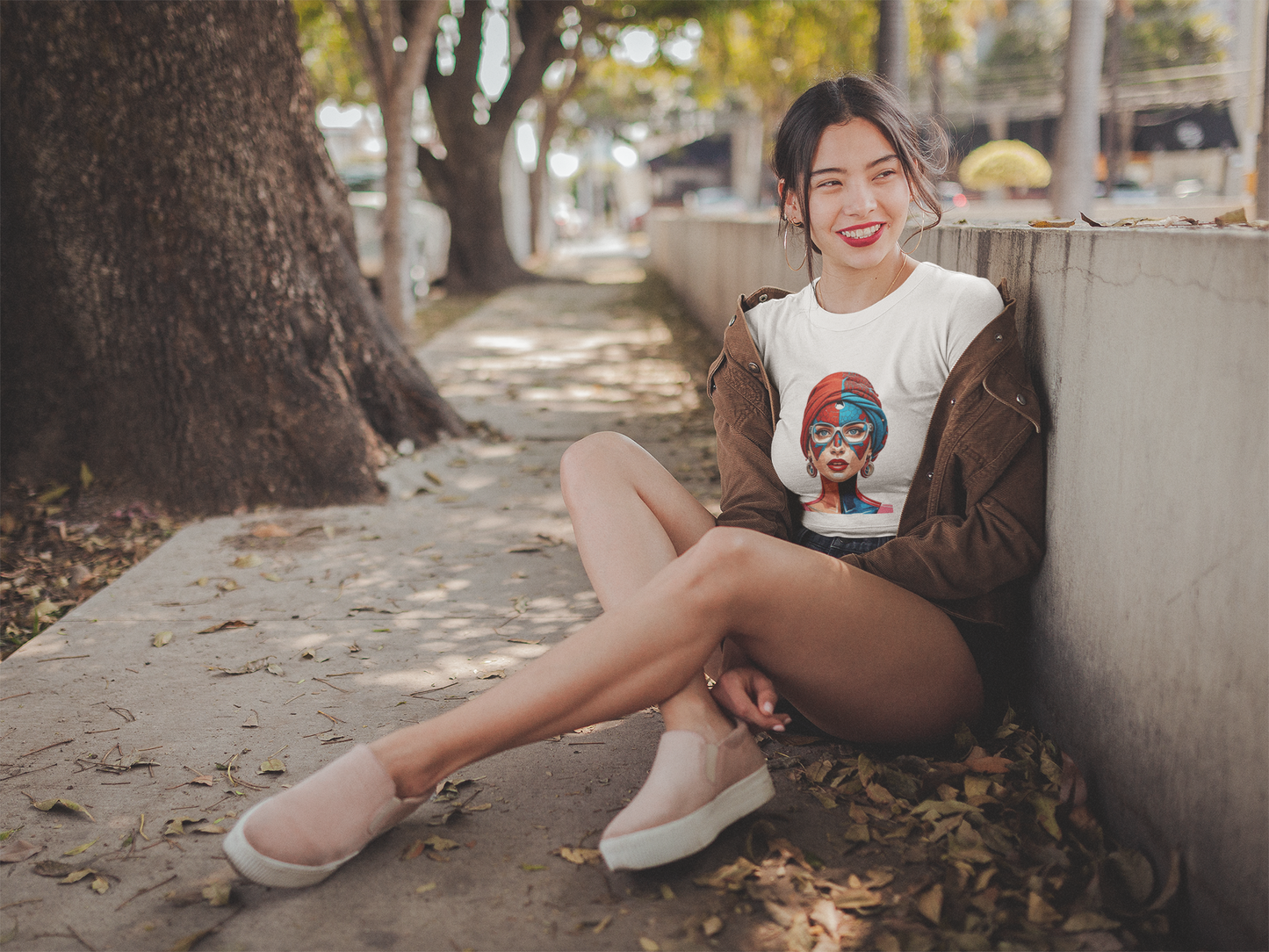 Trendy Graphic Crop Top for Women