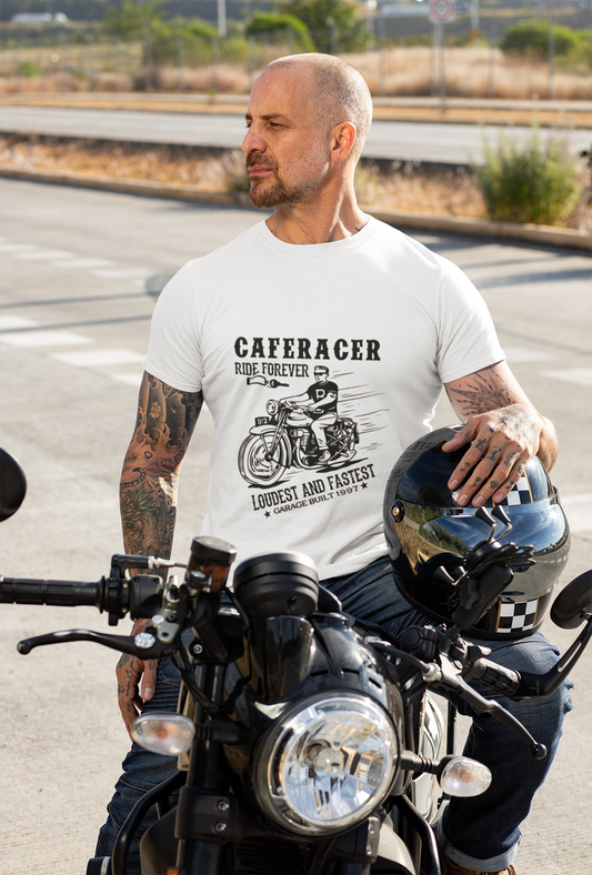 Cafe Racer Motorcycle Graphic T-Shirt