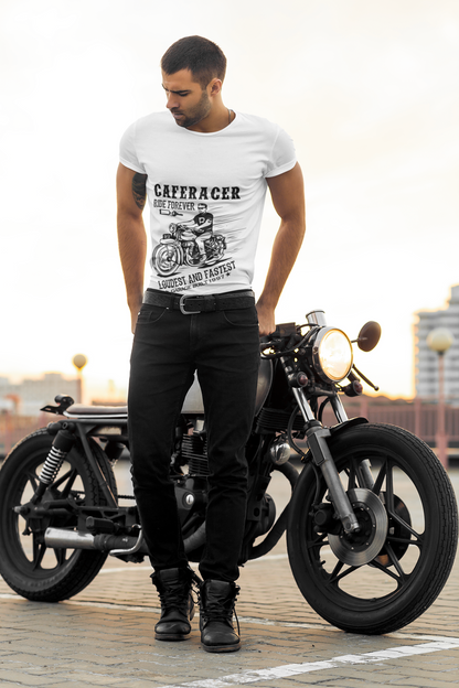 Cafe Racer Motorcycle Graphic T-Shirt