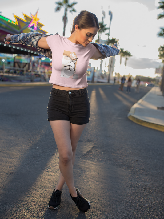 Trendy Graphic Crop Top for Women
